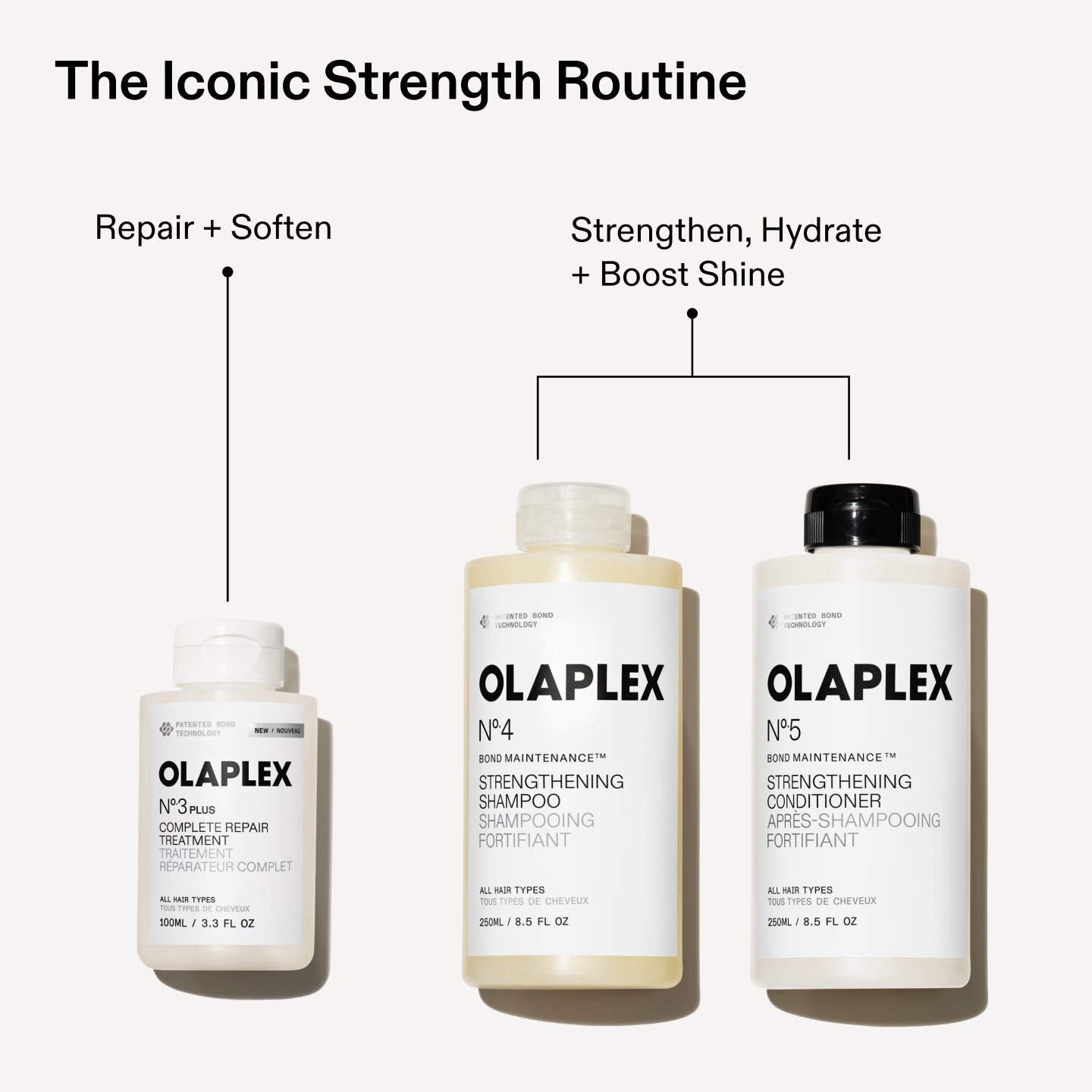 The Iconic Strength Routine

Repair + Soften

Strengthen, Hydrate + Boost Shine
