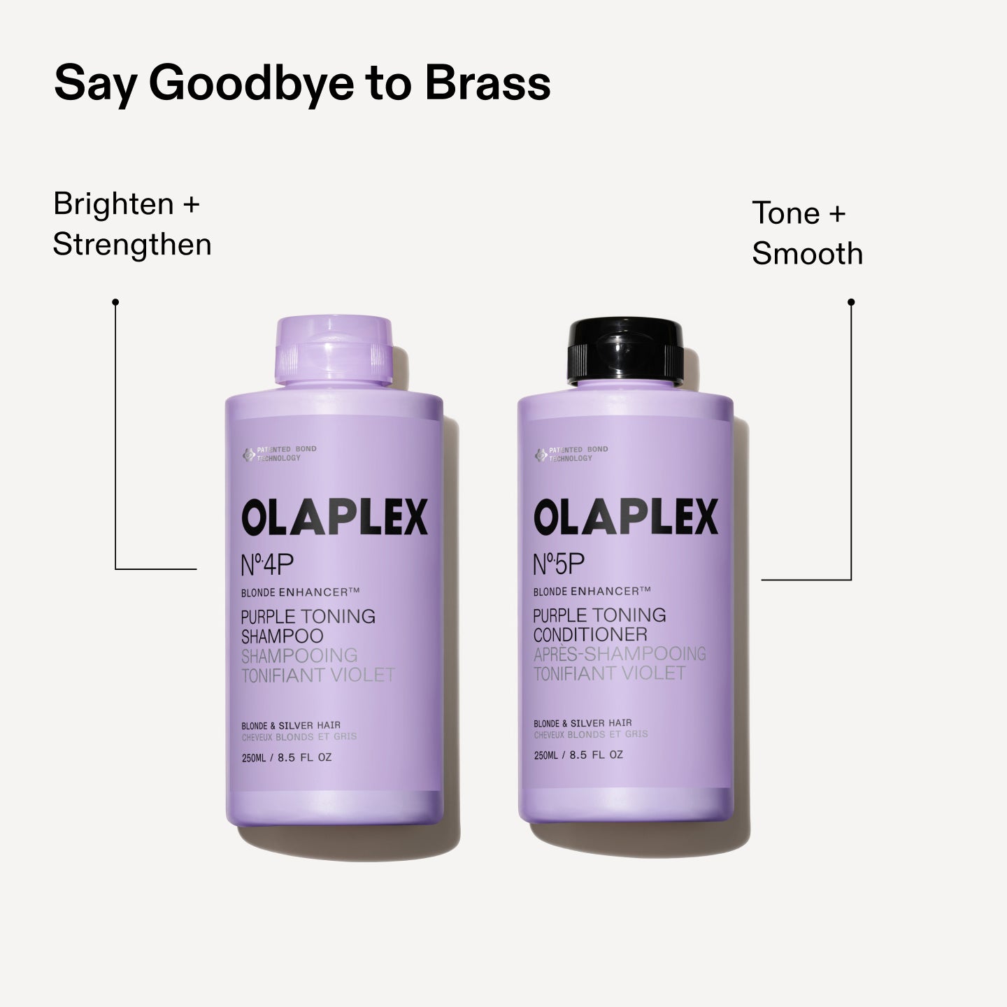 Say Goodbye to Brass
Brighten +
Strengthen
Tone