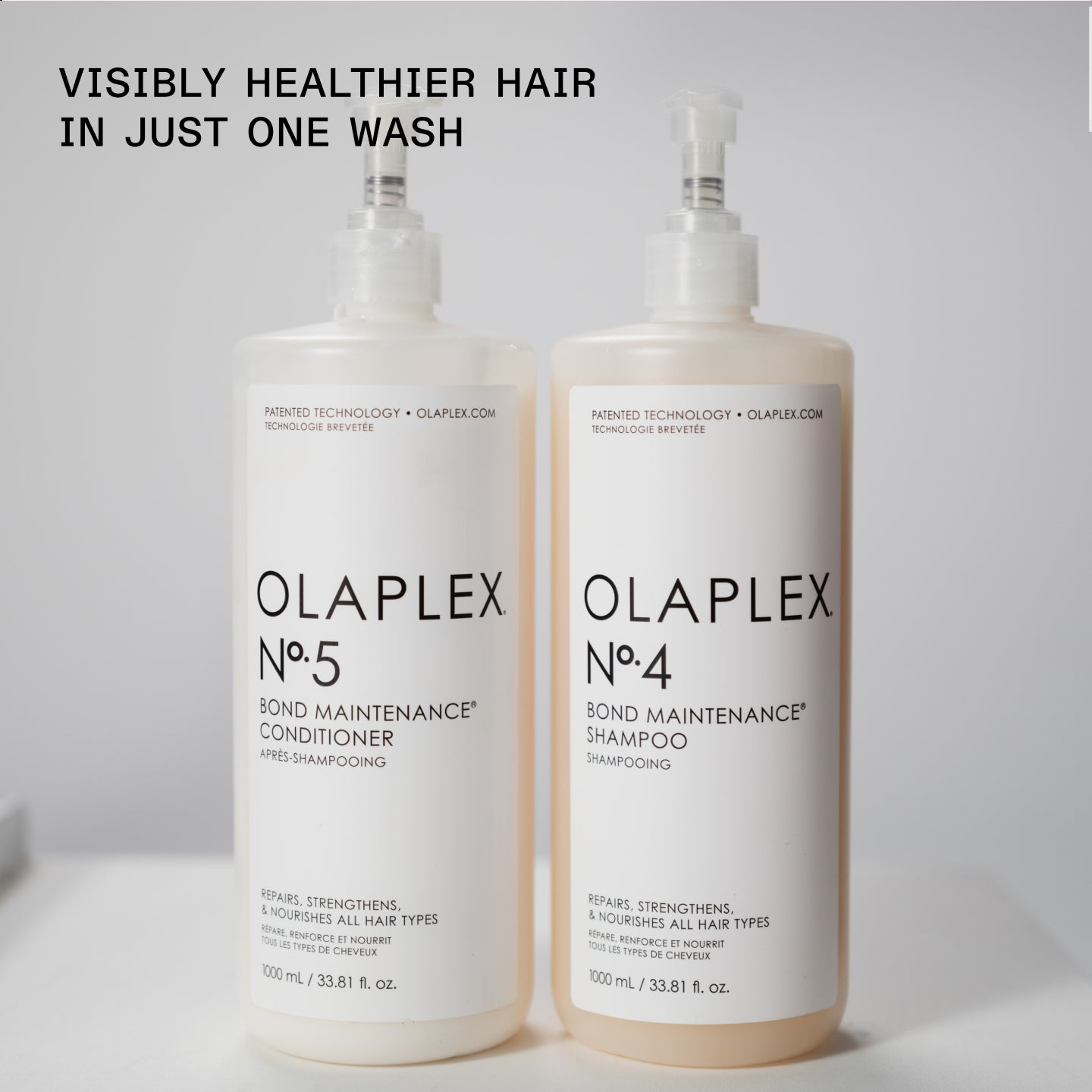 DES CHEVEUX VISIBLEMENT PLUS SAINS EN UN SEUL LAVAGE